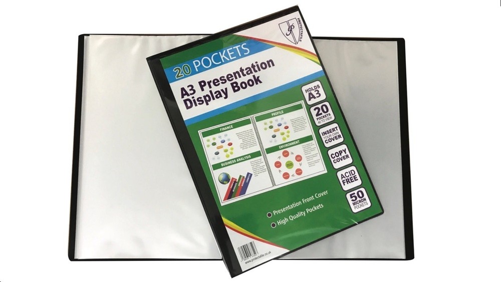 10 X Presentation Display Book A3 20 POCKETS