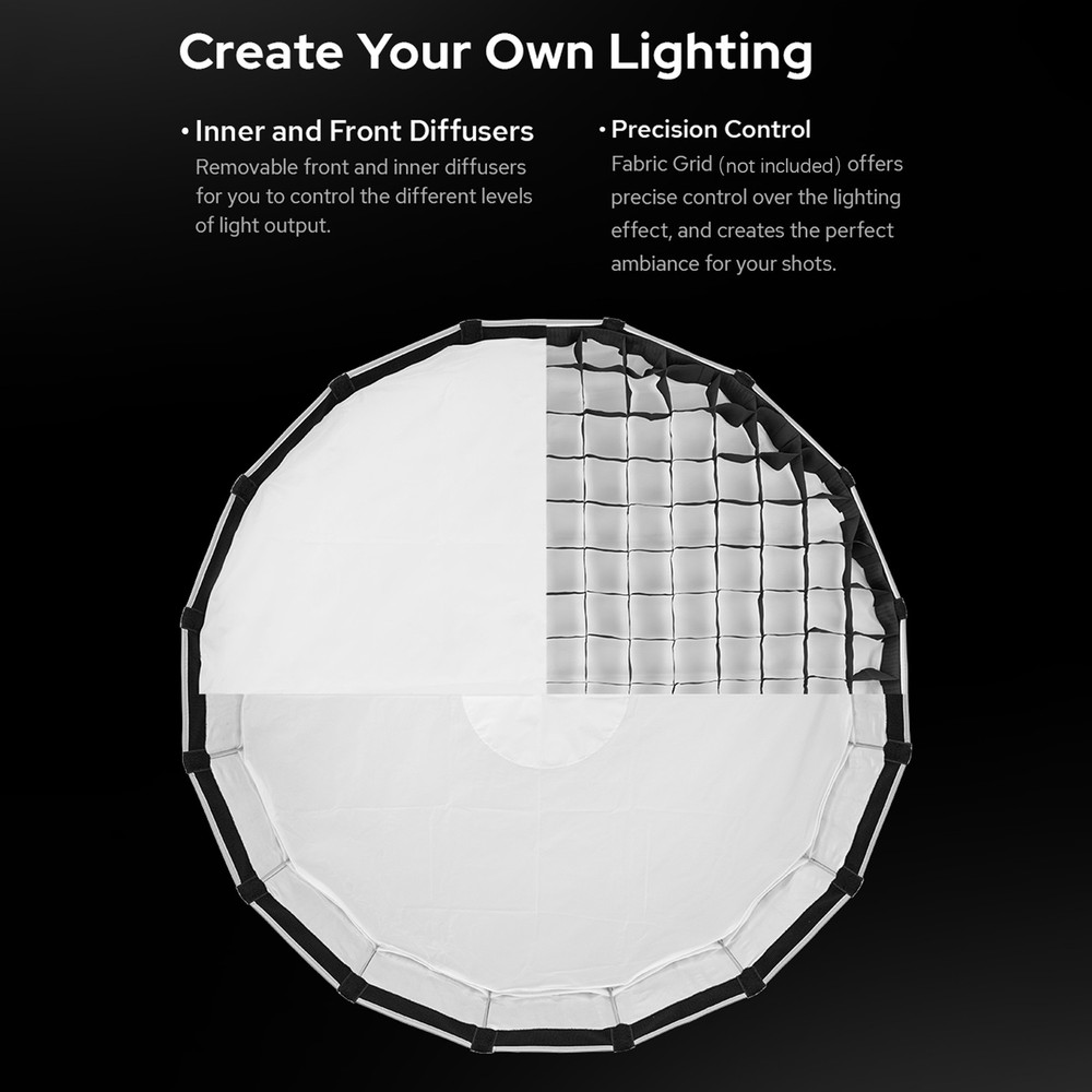 Godox S85T Professional Foldable Softbox Quick Release Umbrella Softbox W/ Diffu