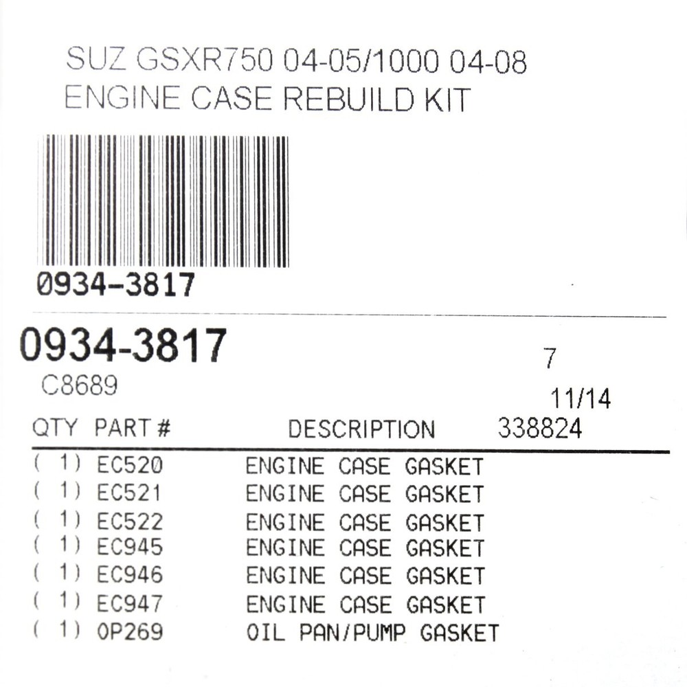Cometic Lower End Gasket Kit - C8689