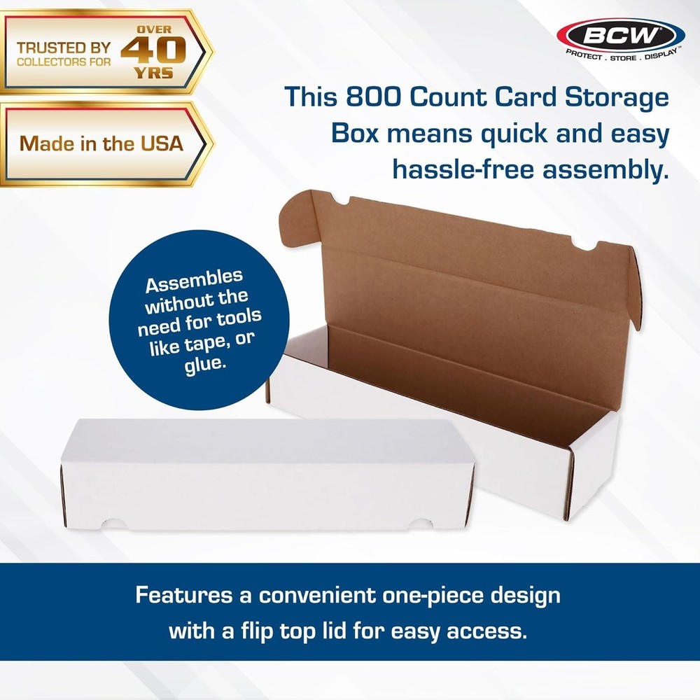 Compact 800ct Trading Card Organizer - 3 Pack for Seamless Storage Solutions