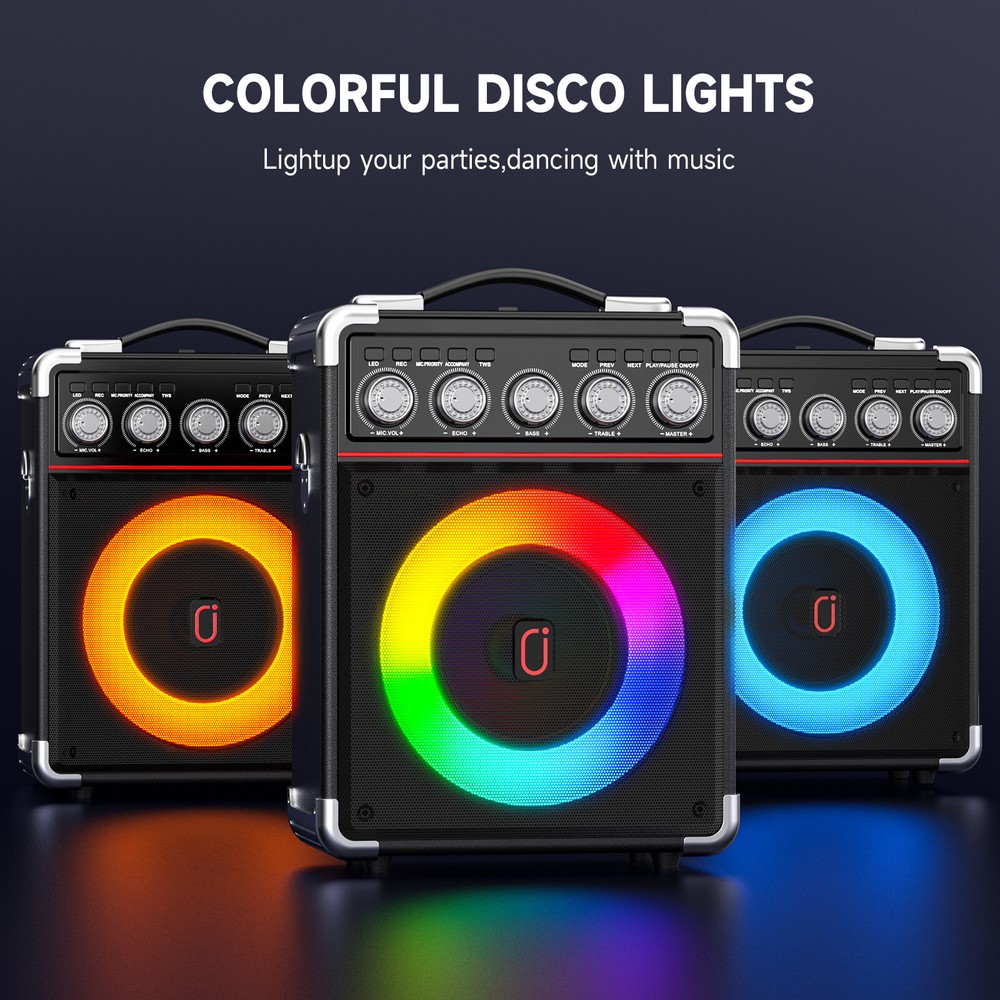 Karaoke Machine Audio with Microphone Portable Bluetooth Speaker Graduation Gift