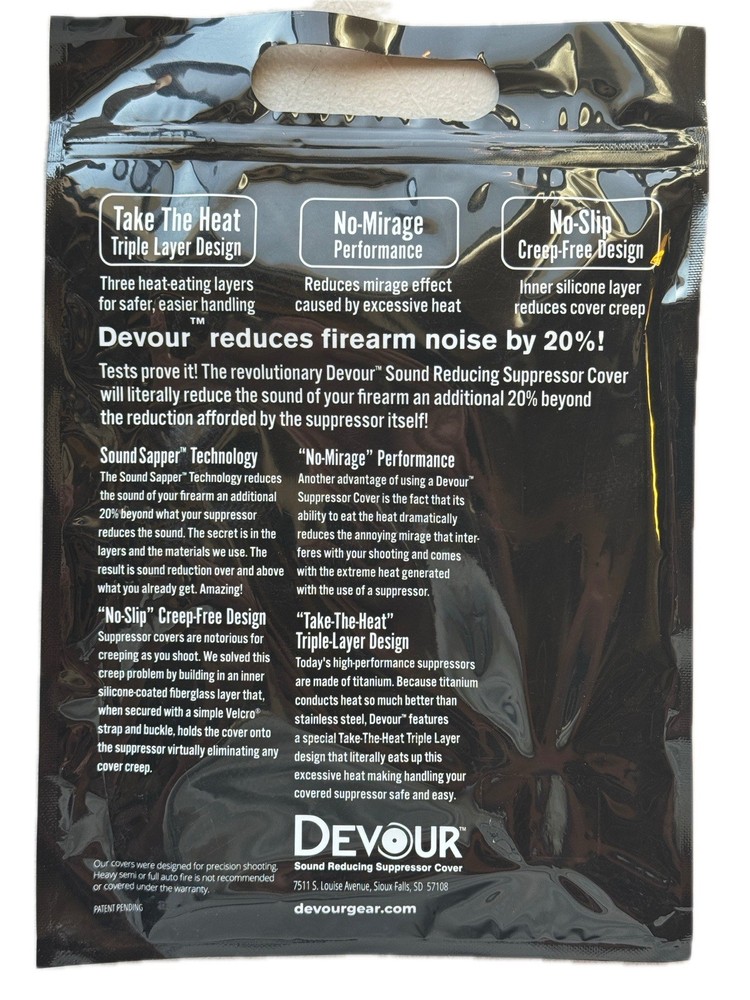 Devour Suppressor Cover 9" Black