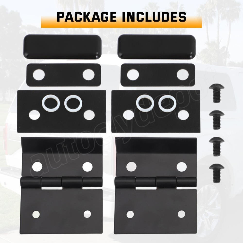 For Snugtop Camper Shell Nut Plates Hinges Repair Kit All Glass Rear Doors 16pcs