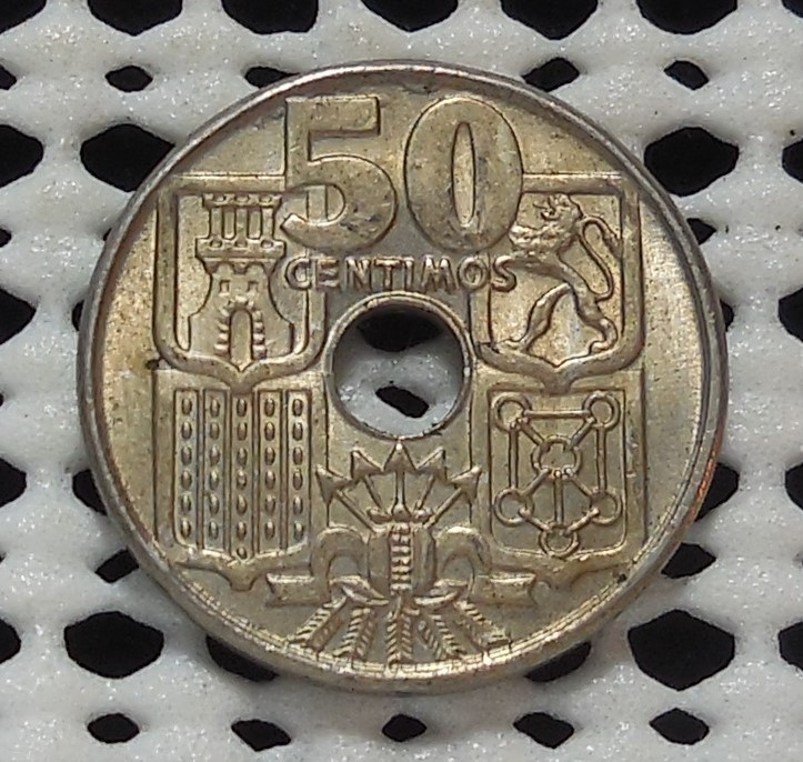 1949 (56) SPAIN 50 CENTIMOS COIN UNCIRCULATED