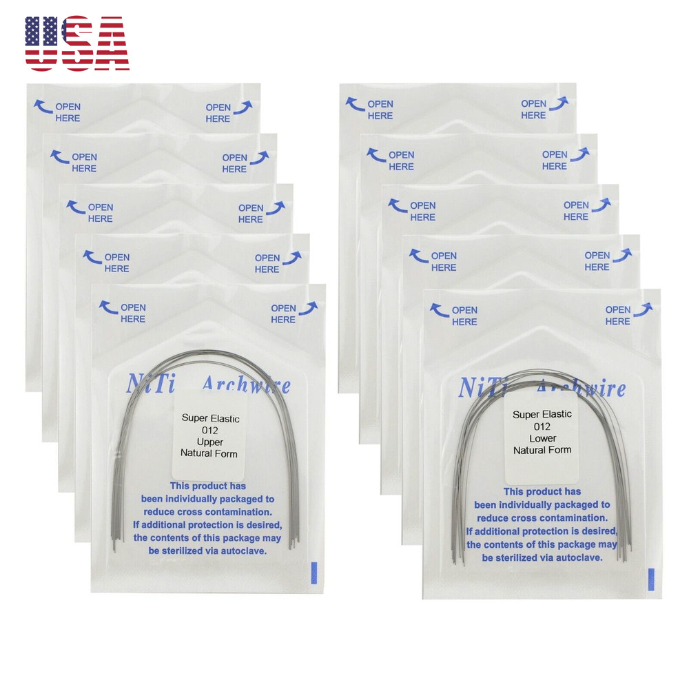 100pcs Orthodontic Arch Wire Round Rectangular Arcos Arch Wires Natural Form