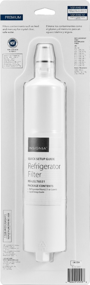NEW 3-PACK Insignia NSF 53 Water Filter Replacement for LG Refrigerator LT600P