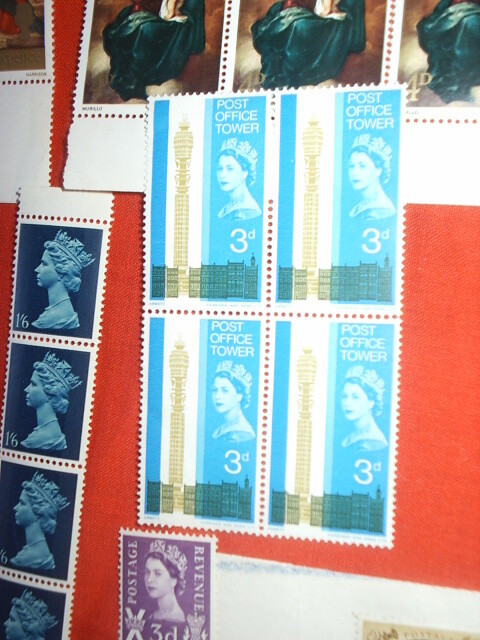 COLLECTION BRITISH POSTAGE STAMPS