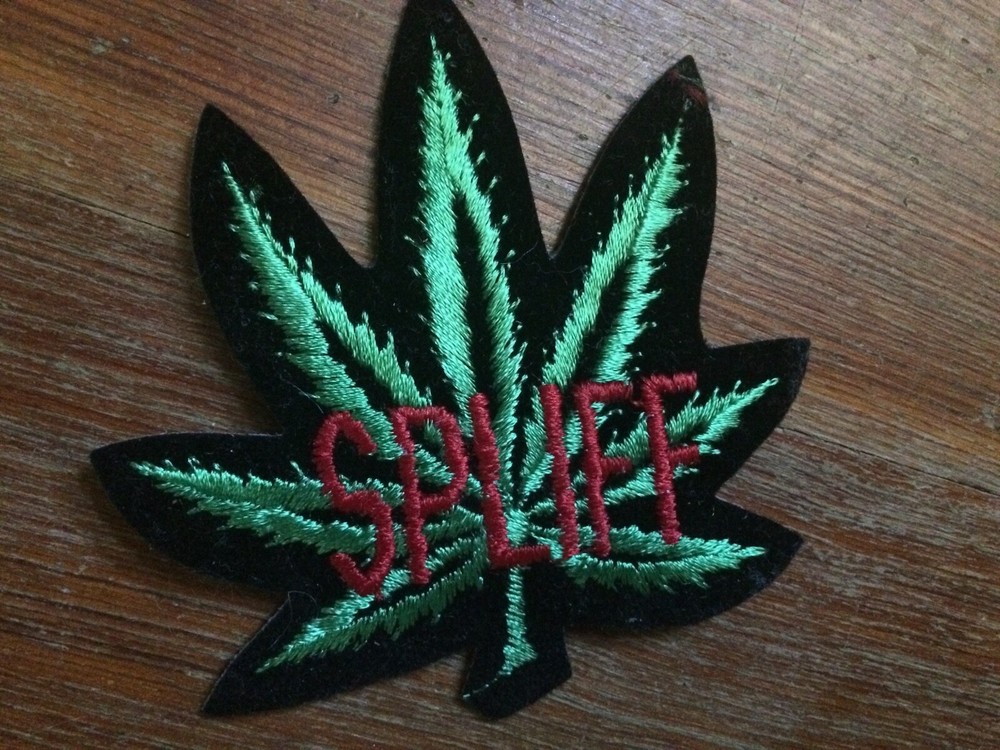Vintage 80's Pot Leaf Iron On Patch