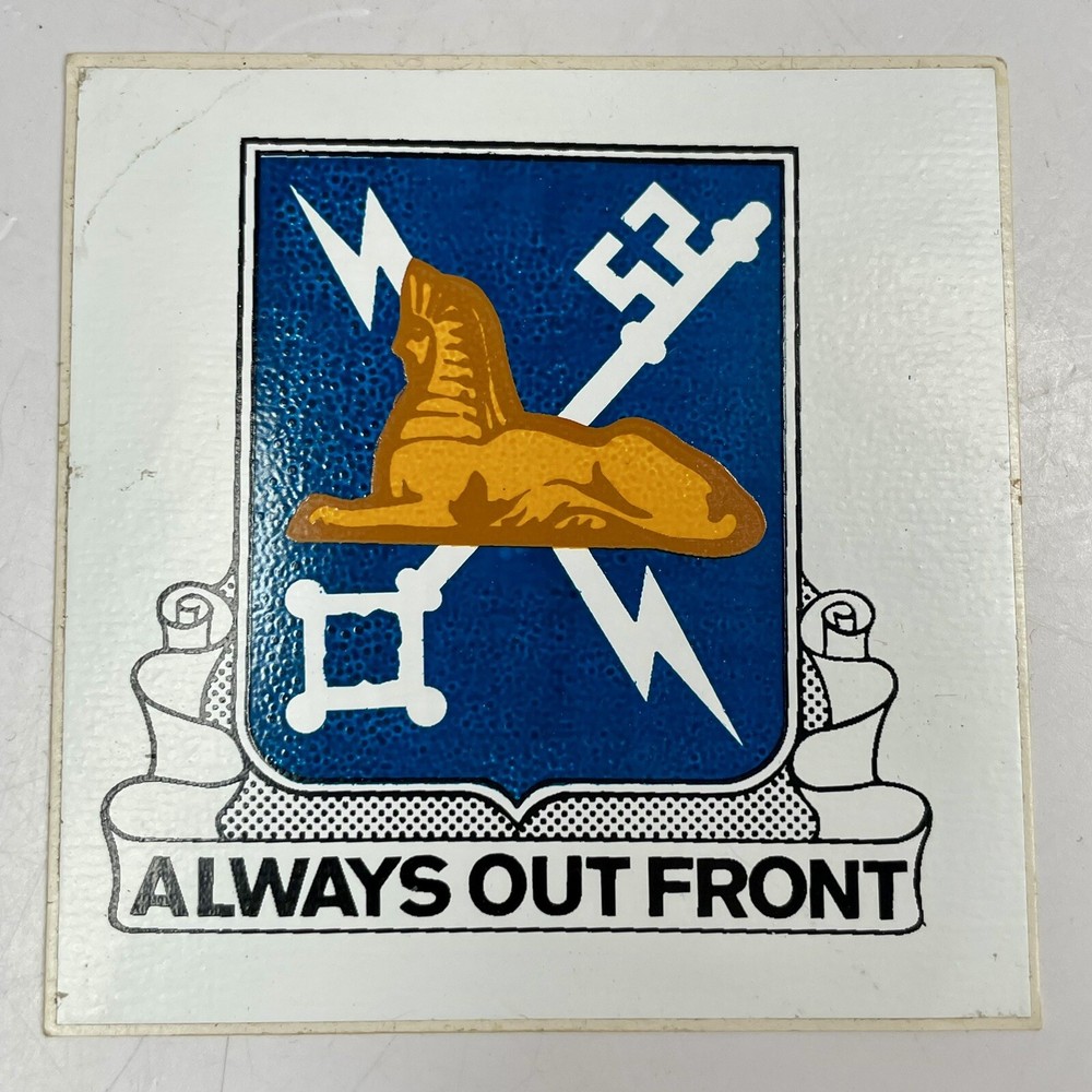 Military Intelligence Regimental Crest Sticker Decal Always Out Front