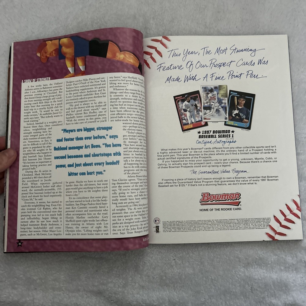 Nice 1997 All Star Game Program Cleveland Indians Excellent