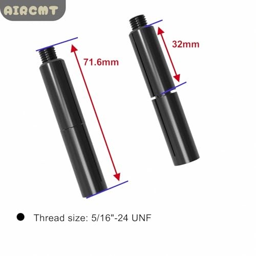 2-Inch Side Mirror Extension Riser Adapter Mount Extender for Harley