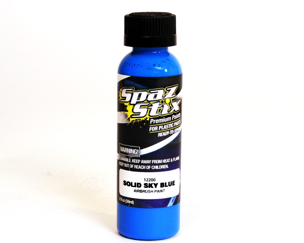 Spaz Stix 12200  Solid Sky Blue Airbrush Paint 2oz