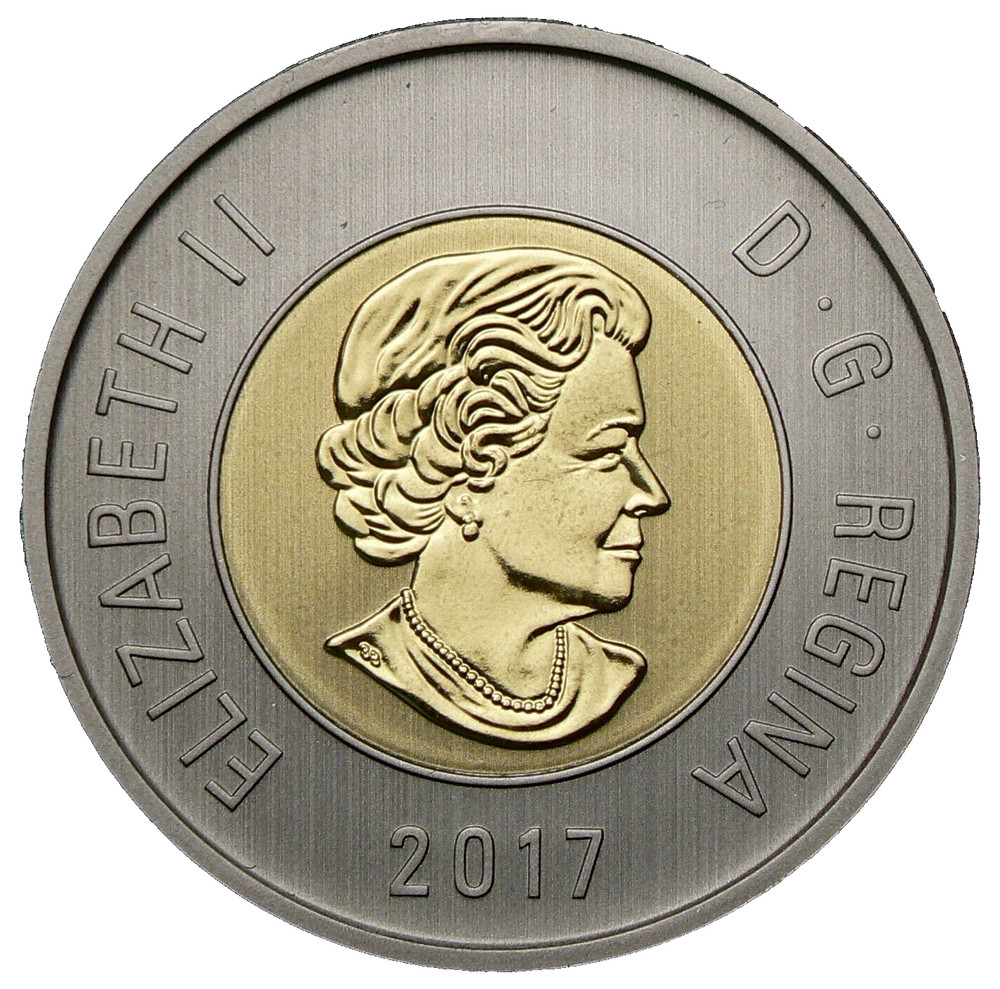 Canada $2 DOLLARS 2017 Polar Bear Specimen Mint UNC