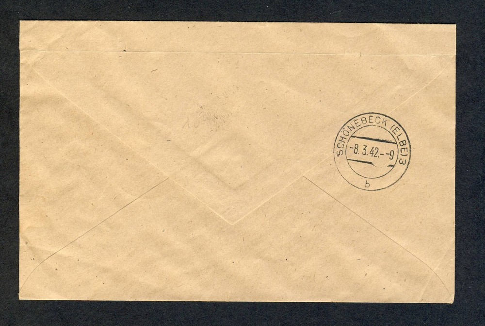 Latvia 1942 Registered Cover Hasenpoth