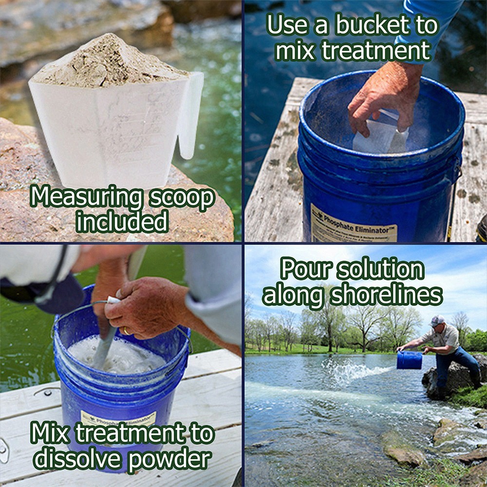 🔥 FREE SHIP Natural Waterscapes Phosphate Eliminator 20lb Pond Algαe Control
