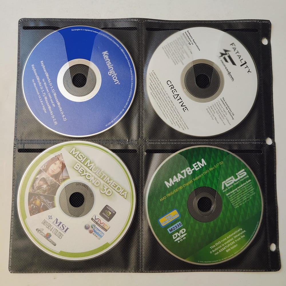 Lot of 16 Vintage 90s/2000's PC CD-ROM Programs, Drivers, Replacement Discs Misc