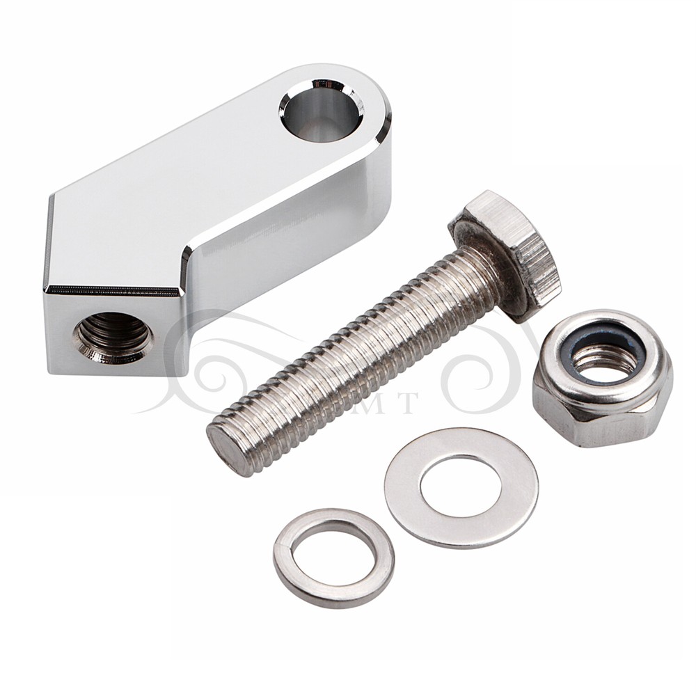 Chrome Headlight Bottom Mounting Bracket For Harley Sportster Dyna FXDB FXDF