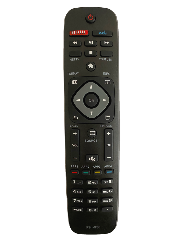 New Remote Control PHI-958 Replace For Any Philips Smart TV