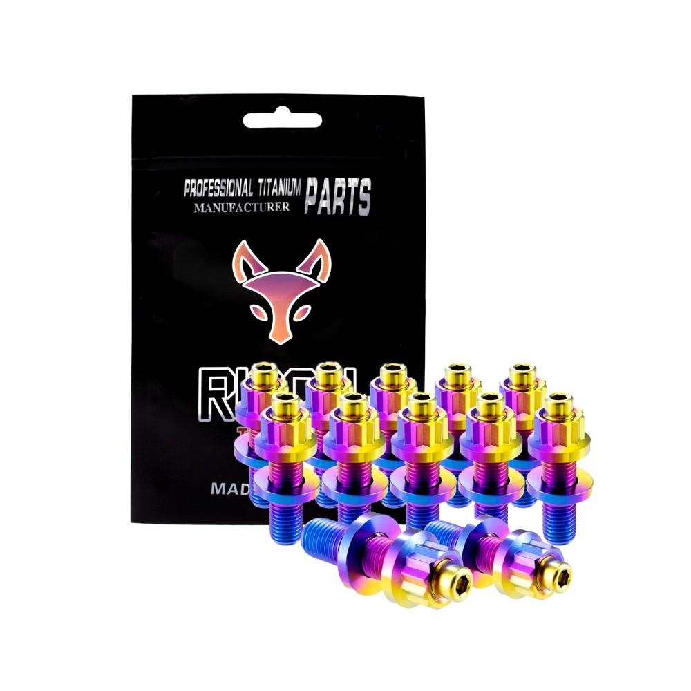 Titanium Exhaust Manifold Stud Kit M8/M10 Bolt GR5 Titanium Intake Stud Kit 1pcs