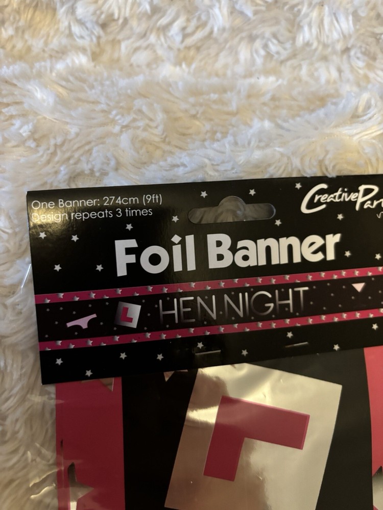 Hen Night Foil Banner 9ft