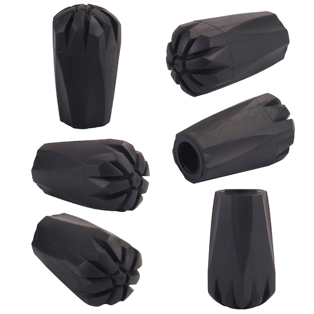 Diooid Hiking Pole Tips Extra Thick and Wear Resisting Average code, Black