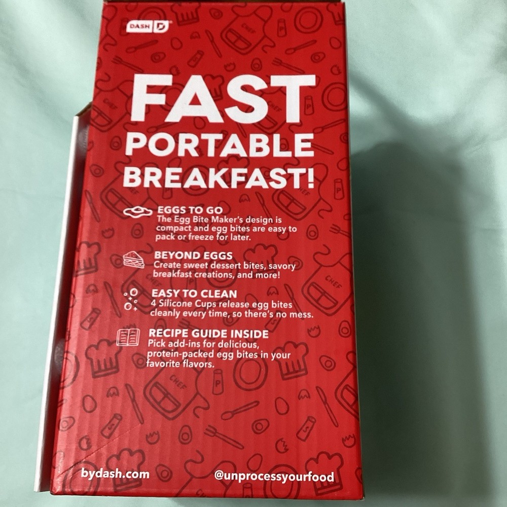 Dash Egg Bite Maker Black Countertop Egg Cooker New In Box