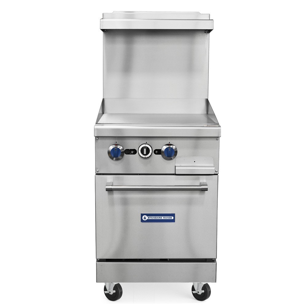 24" Range - 24" top griddles and 1 standard oven