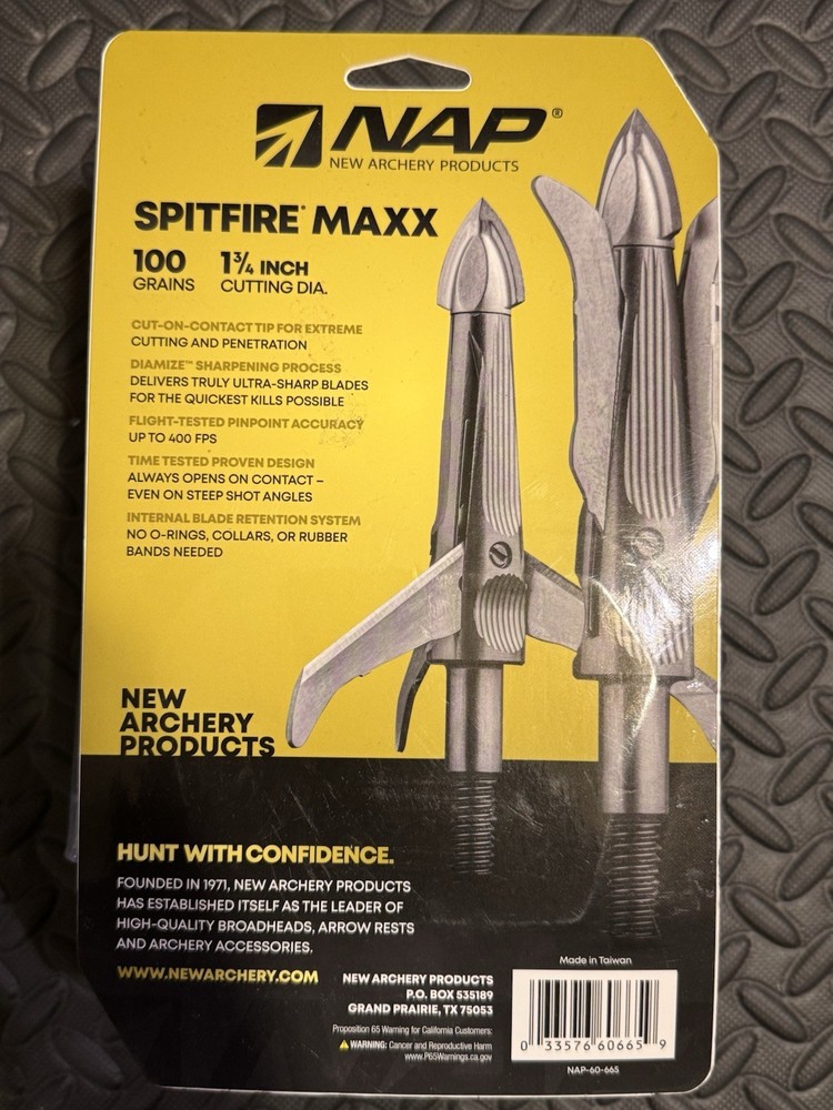 NAP Spitfire Maxx Broadhead - NAP-60-665