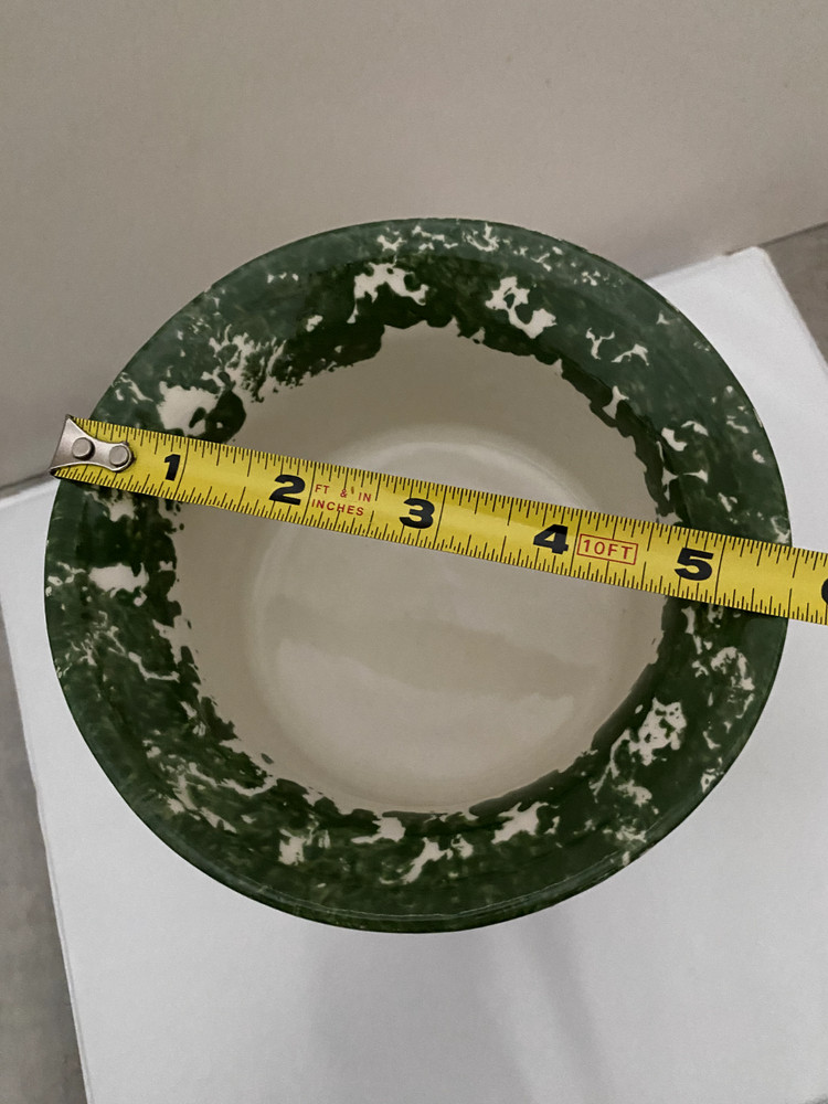 Pepper fermentation pot initials on bottom Italian pottery