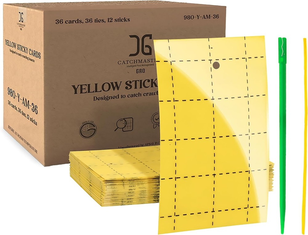 Catchmaster GRO Yellow Regular Double Sided Sticky Traps