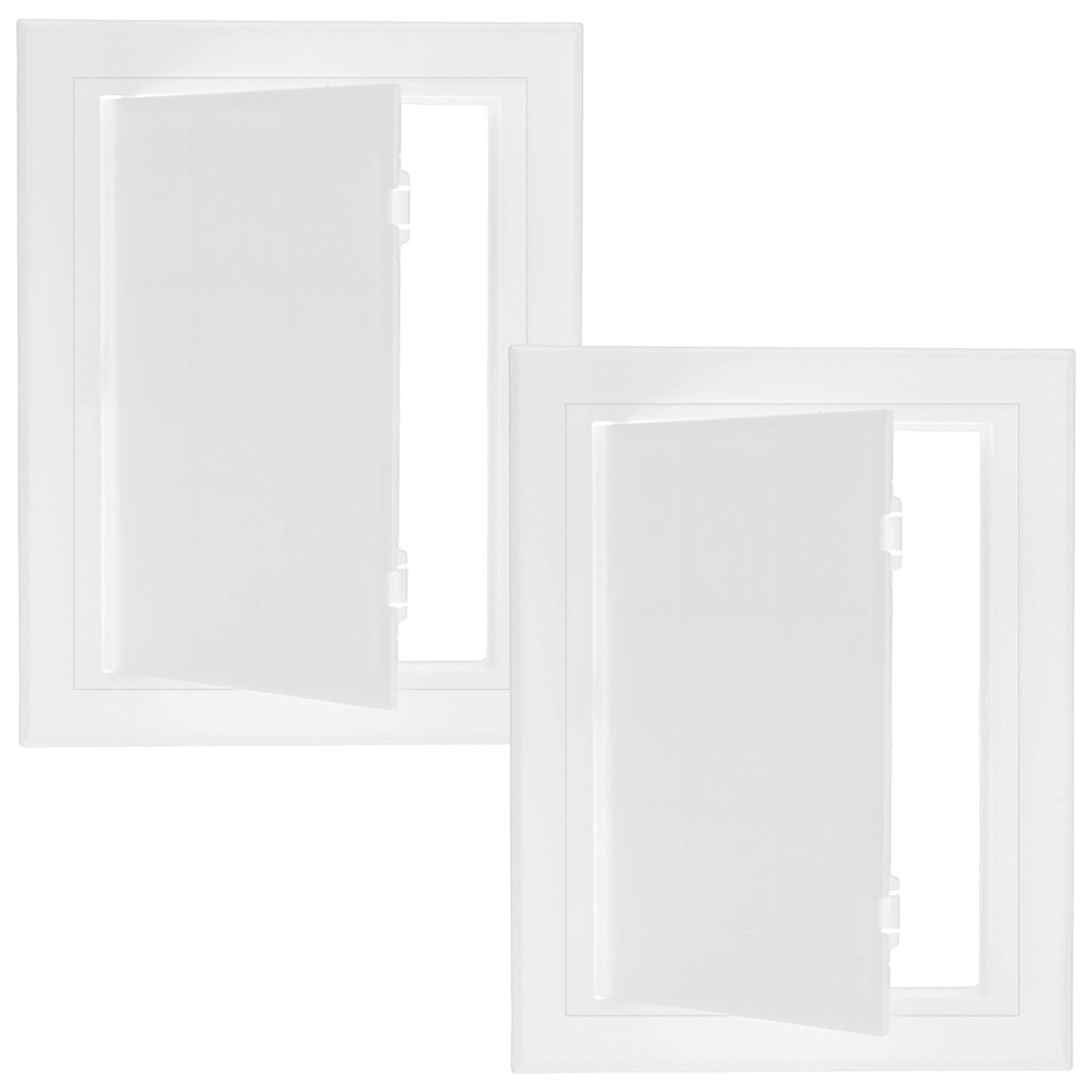 2-Pack Access Panel for Drywall, 5.7x8" Plastic Wall Hole Cover [White]