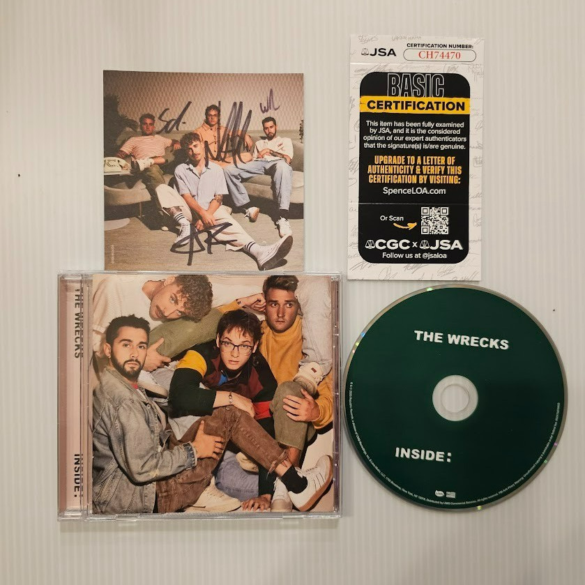 The  Wrecks Band SIGNED  Inside CD Autographed JSA Certified COA