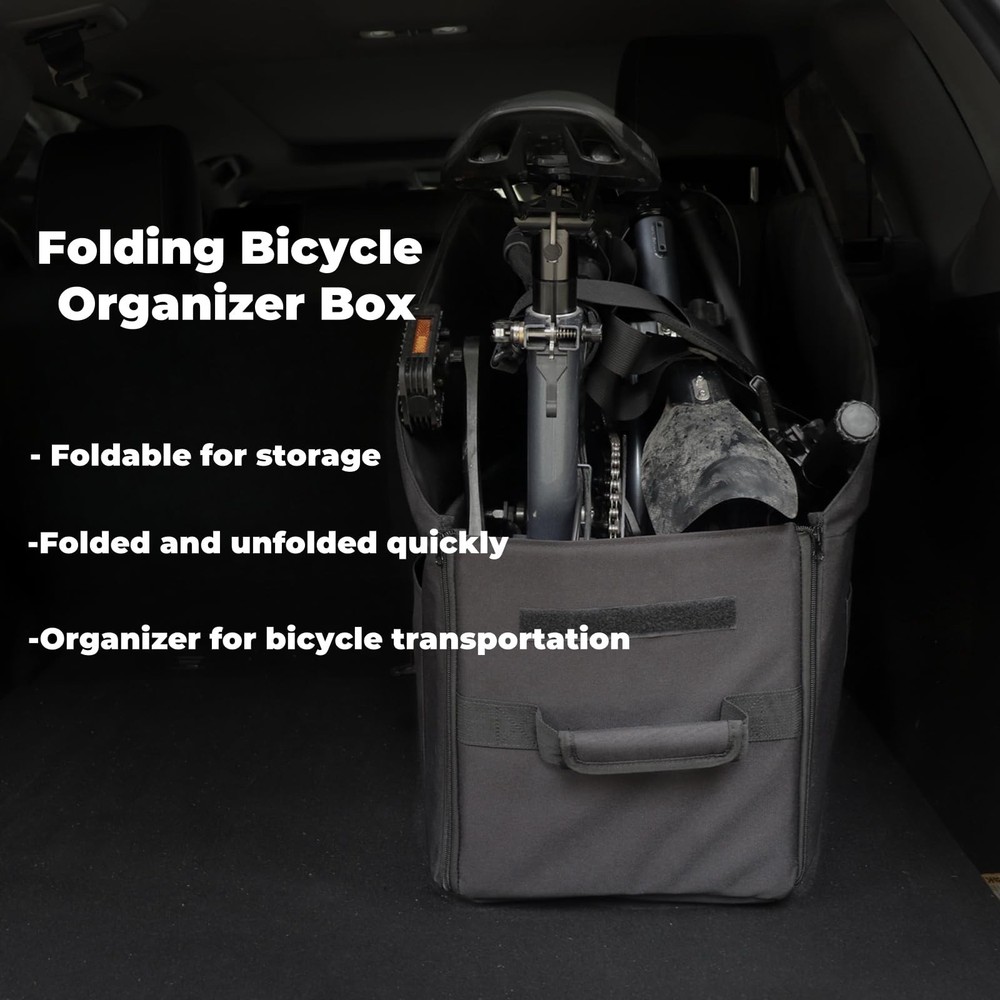 Folding Bicycle Storage Box Suitable For Bromp ton Folding Bikes Foldable Car...