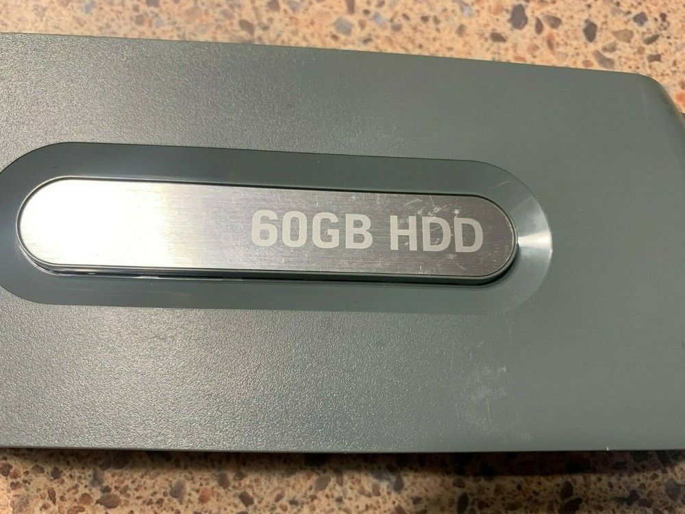 Microsoft Xbox 360 60gb External Hard Drive HDD OEM Grey. Tested -works