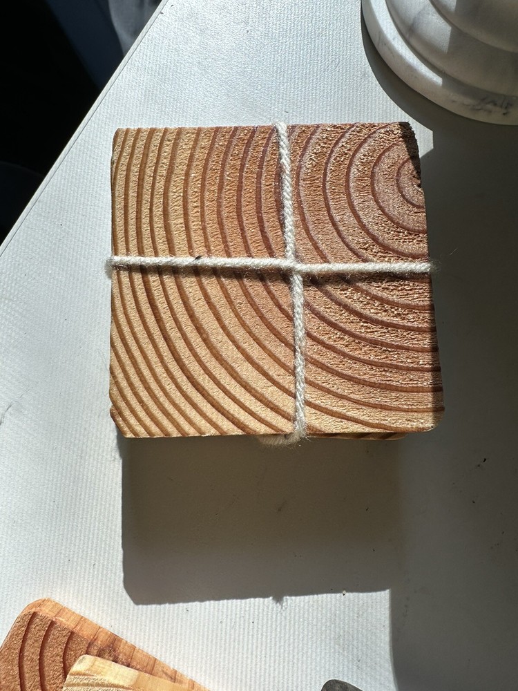 handmade wooden coasters