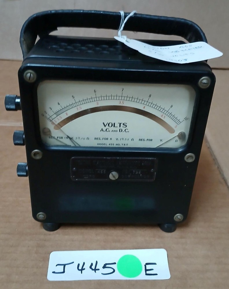 WESTON 455 AC/DC VOLTMETER !  E
