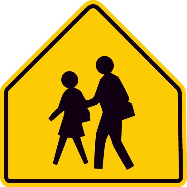 School Crossing Ahead Sign S1-1