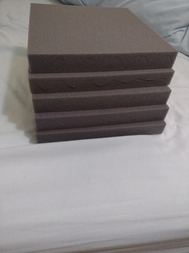 10 Pack Packaging Foam Panel Egg Crate Gray 11.25" x 10.25" x 1"