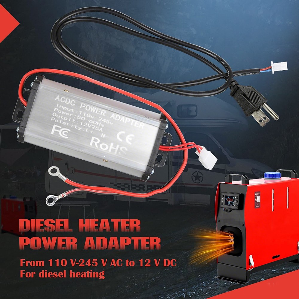 300W Power Converter 110v AC to 12v DC Stable Power Supply for RVs Campers SUV