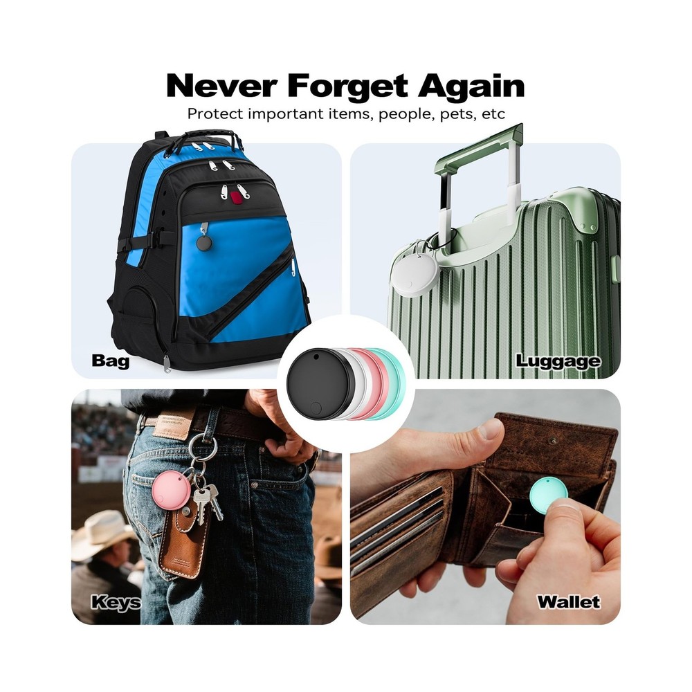Mini Smart Tags Tracker Work with Apple Find My (iOS Only), IP67 Wa... Fast Ship