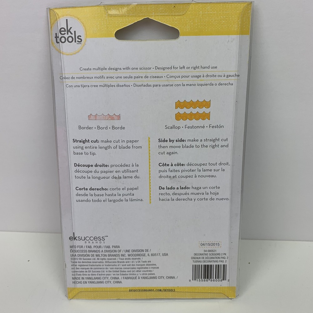 EK Tools Decorative Scissors 2 Pack