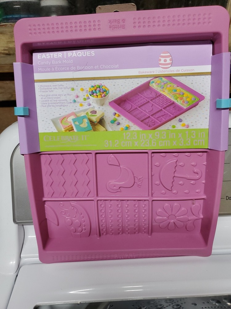 Celebrate It Sweet Creations Easter Candy Bark Mold Bakeware Microwave Safe NEW