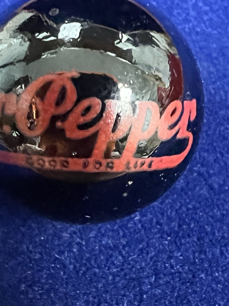 Vintage ~ Dr. Pepper ~ Black & Red ~ Advertisement Marble