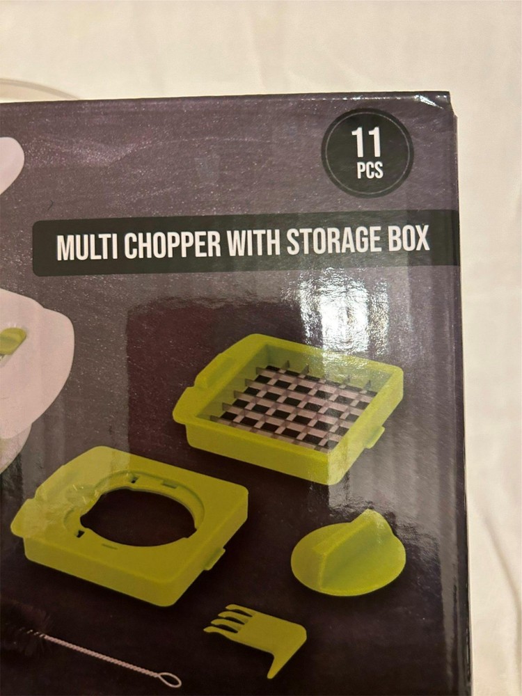 ROBERT IRVINE MULTI CHOPPER WITH STORAGE BOX 11 PC NEW