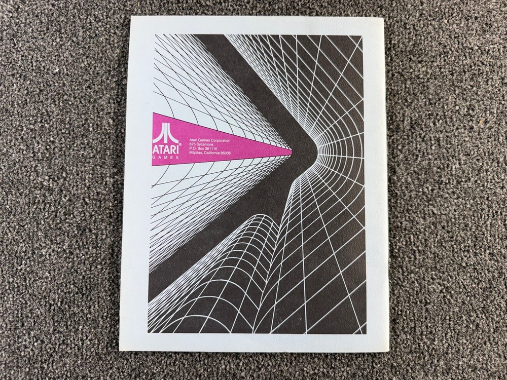 Atari Rolling Thunder Arcade Video Game Manual Parts ORIGINAL