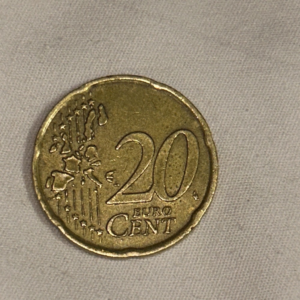 20 Cent Euro Coin 2002 Rare