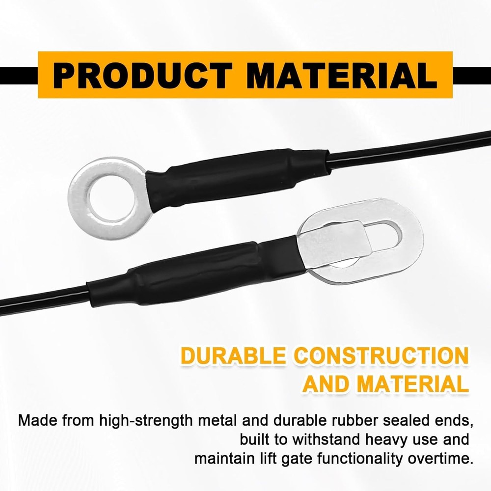 2 Pcs Tailgate Cable Tailgate Lift Support, Compatible with Tailgate Parts,