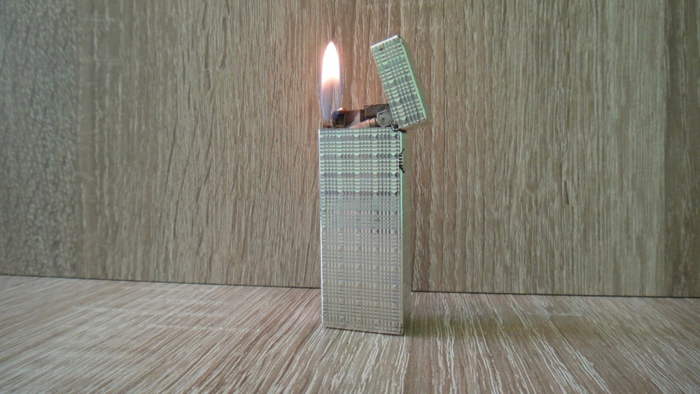 RARE VINTAGE DUNHILL ROLLAGAS LIGHTER SILVER PLATED