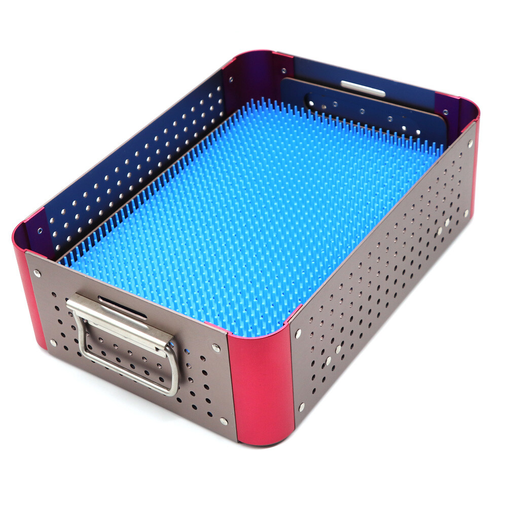 Two layer Sterilization tray case box surgical instrument Sterilize tray，us
