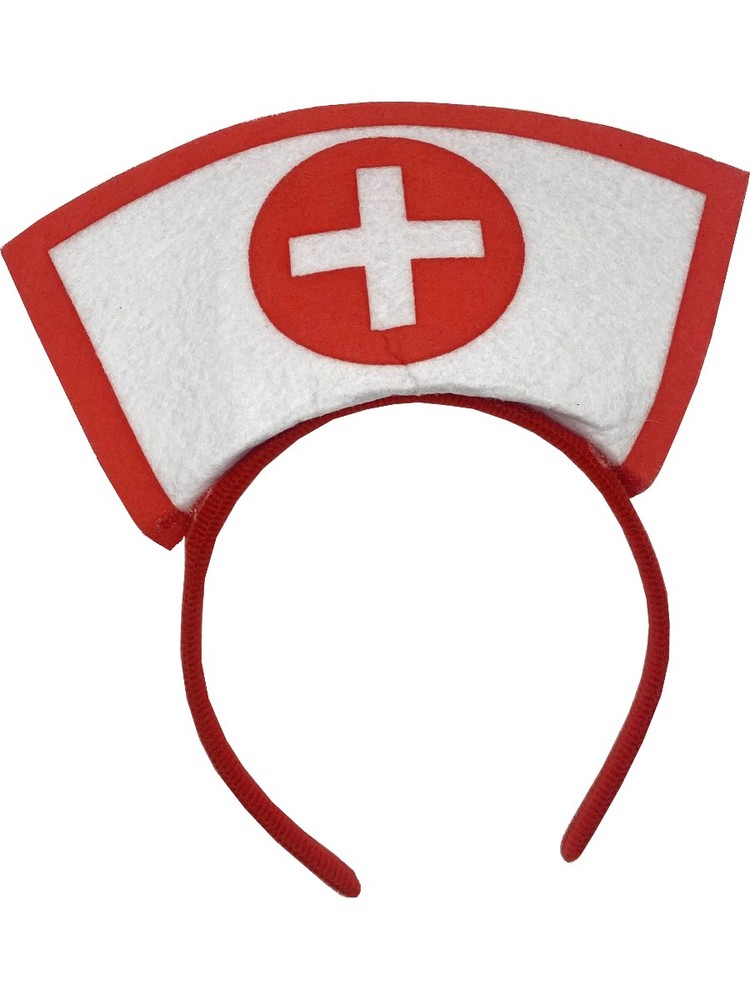 Vitals Nurse Hat Headband Costume Accessory